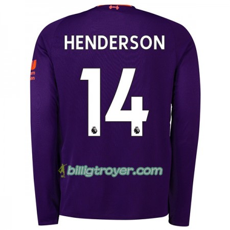 Billige Fotballdrakter Liverpool Henderson 14 Bortedraktsett 2018/19 Langermet